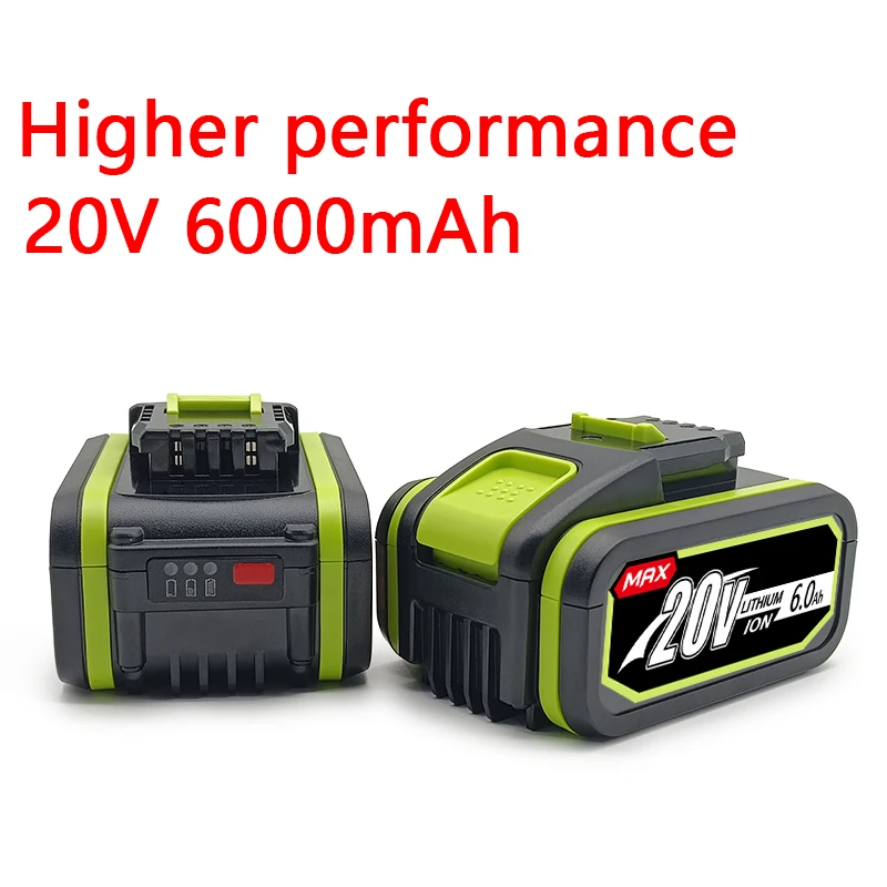 

Upgraded High-Capacity Lithium Rechargeable Battery 20V 6000mAh Is Used To Replace Battery WX386 WX678 For WX Electric Tools