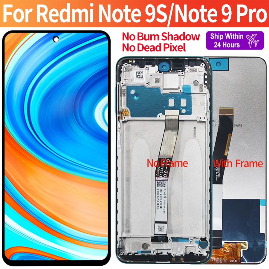 

6.67'' Original Panels For Xiaomi Redmi Note 9 Pro 4G LCD Screen For Redmi Note 9S Display Touch Digitizer Assembly Replacement