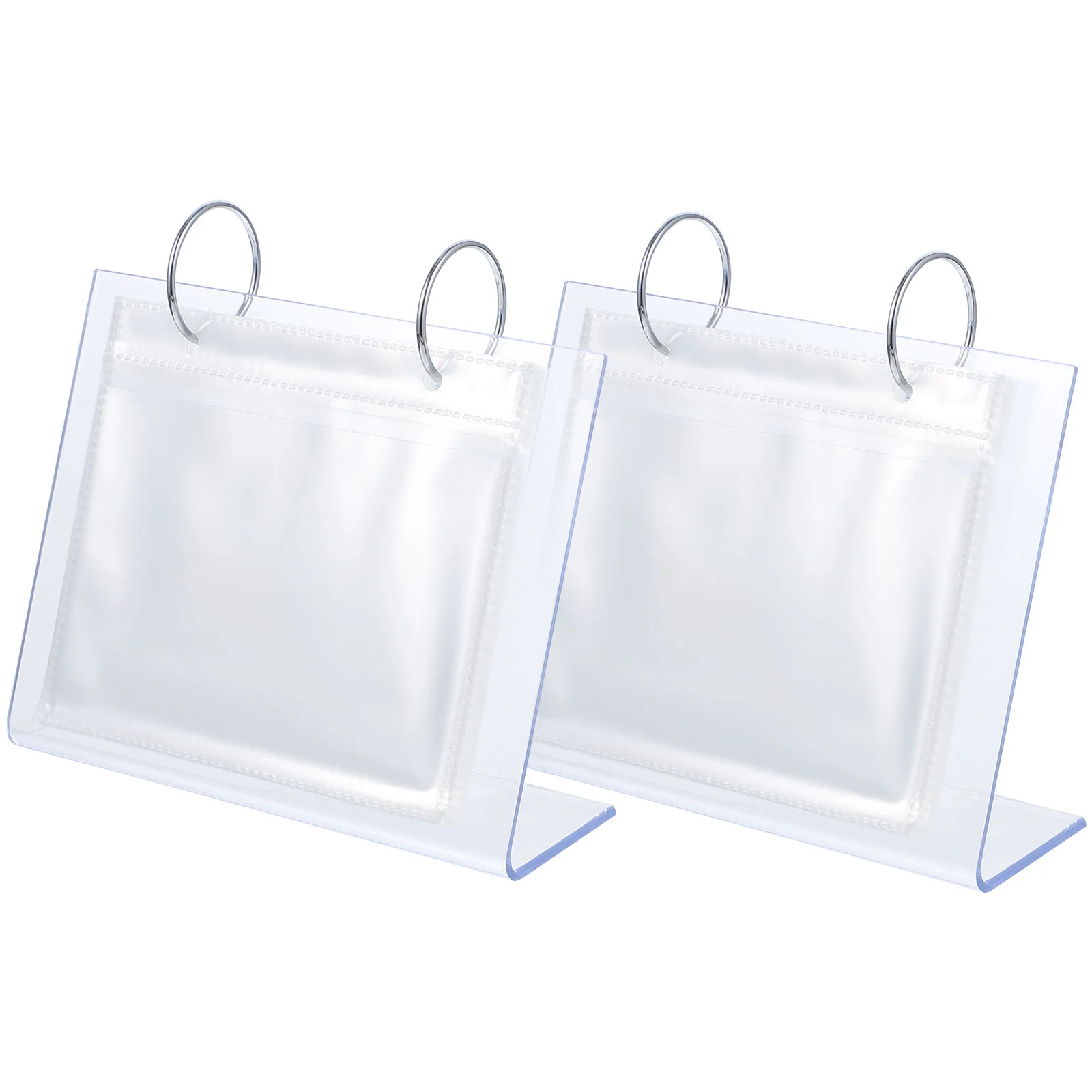 

2Pcs Photo Frame Photo Album Standing Picture Frames Photo Collection Album for Desktop