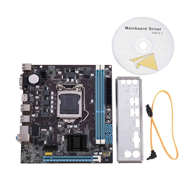 

H61 Desktop Computer Mainboard Motherboard 1155 Pin CPU Interface Upgrade USB2.0 DDR3 1600/1333 For Core I7/I5/I3