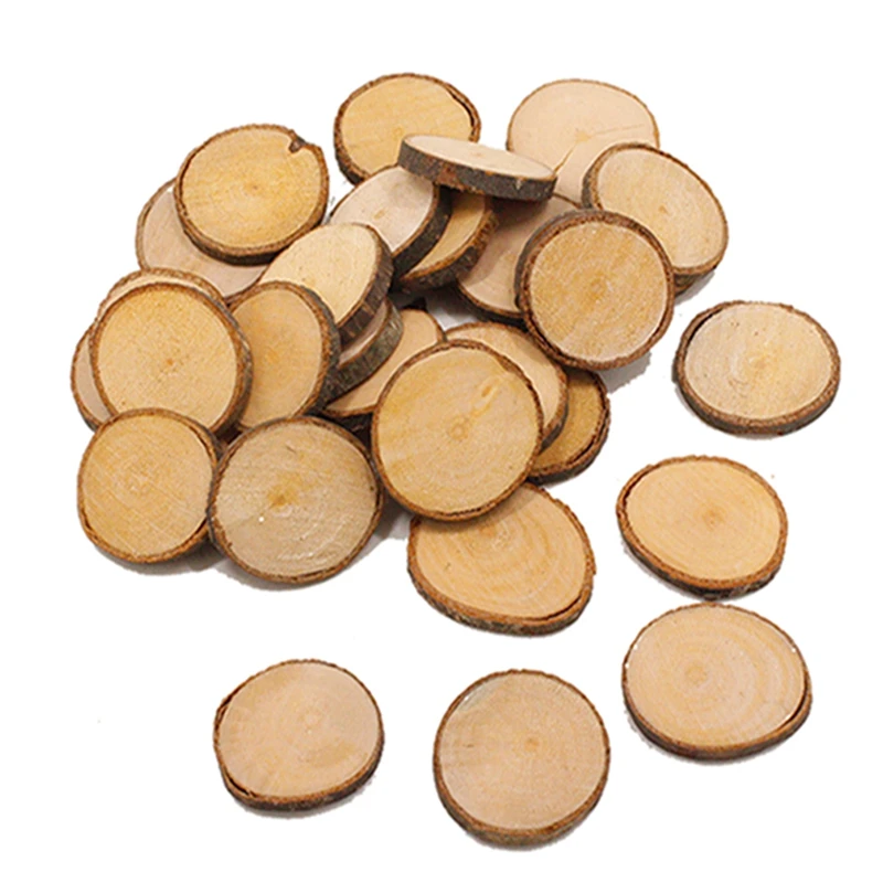 

10 шт./упаковка, деревянные круглые деревянные диски