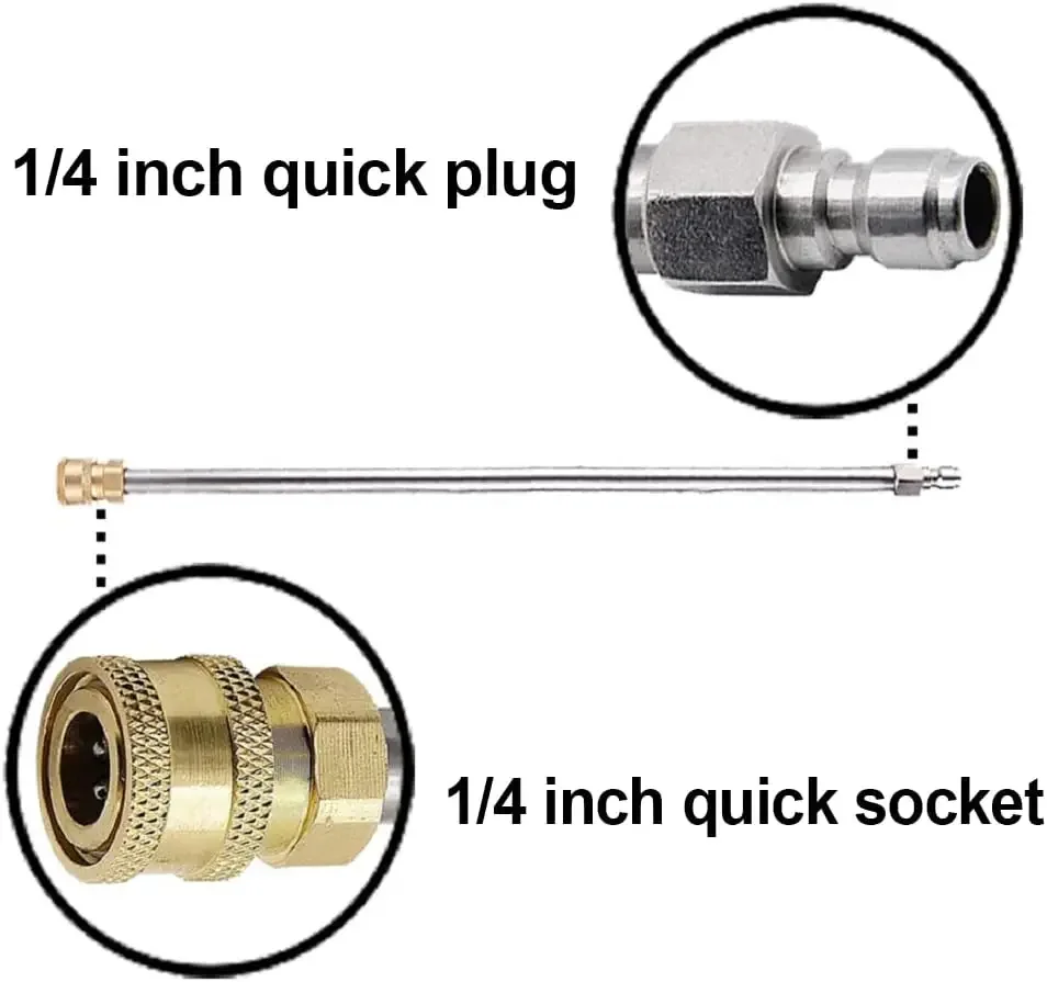 Удлинительная трубка для мойки высокого давления 17-дюймовая наконечник из