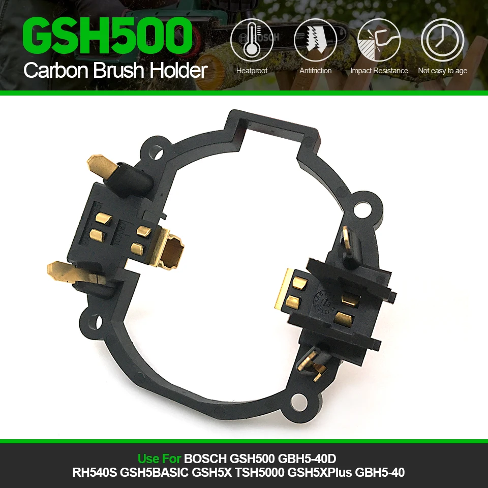 

1 шт., сменный держатель для карбоновой щетки для BOSCH GSH500 GBH5-40D RH540S GSH5BASIC GSH5X TSH5000 GSH5XPlus GSH501