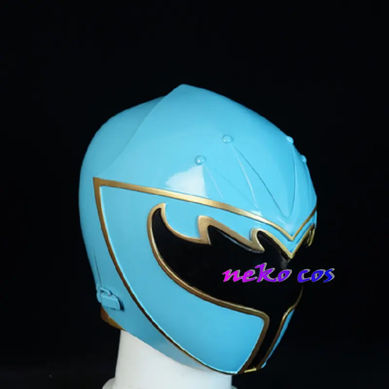 Фото Синий шлем-маска Nekocos Mahou Sentai Magiranger Mage из смолы для косплея, индивидуальный размер №1