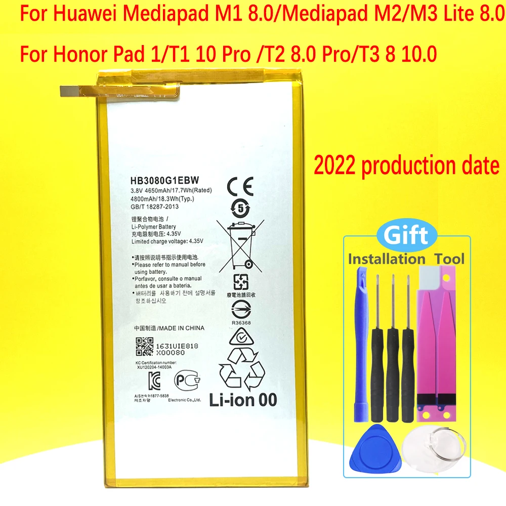 Новый аккумулятор для Huawei MediaPad T1 10 Pro / T1-A21 T1-A21W T1-A21L T1-A22L HB3080G1EBW высокого качества |
