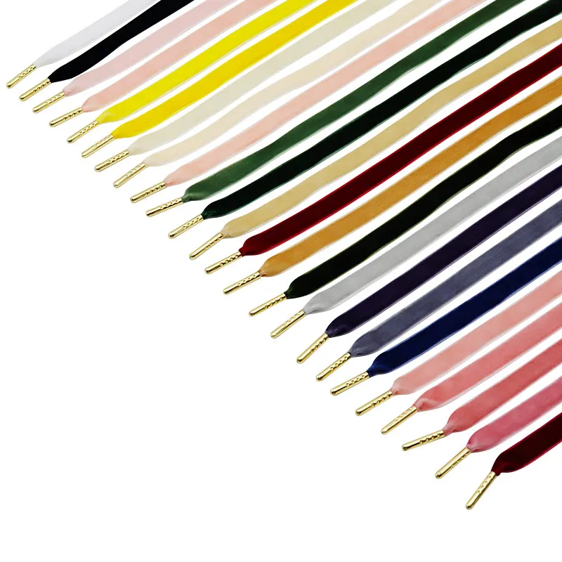 Плоская Лента Coolstring 12,7 мм с металлическими аглетами для девочек, роскошные холщовые украшения для одного подарка, 60-100 см, Детские аксессуары для обуви