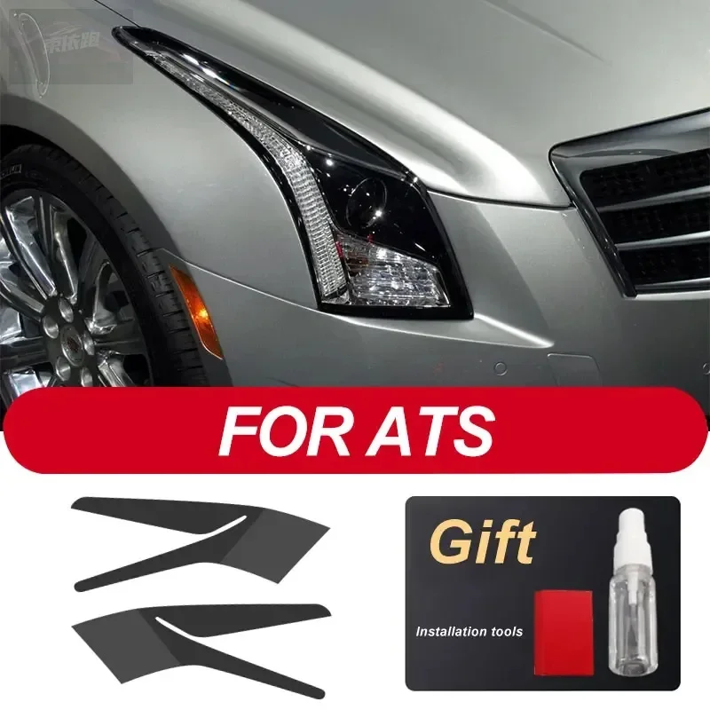 

Для Cadillac CT6 XT4 XT5 XT6 XTS ATS аксессуары 2 шт. защитная пленка для фар автомобиля прозрачная черная наклейка из ТПУ