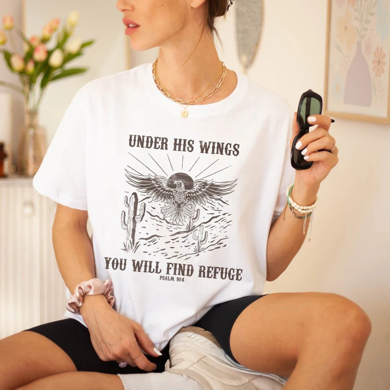 Футболка Onseme &quotПод его крыльями вы найдете прикрытие&quot
