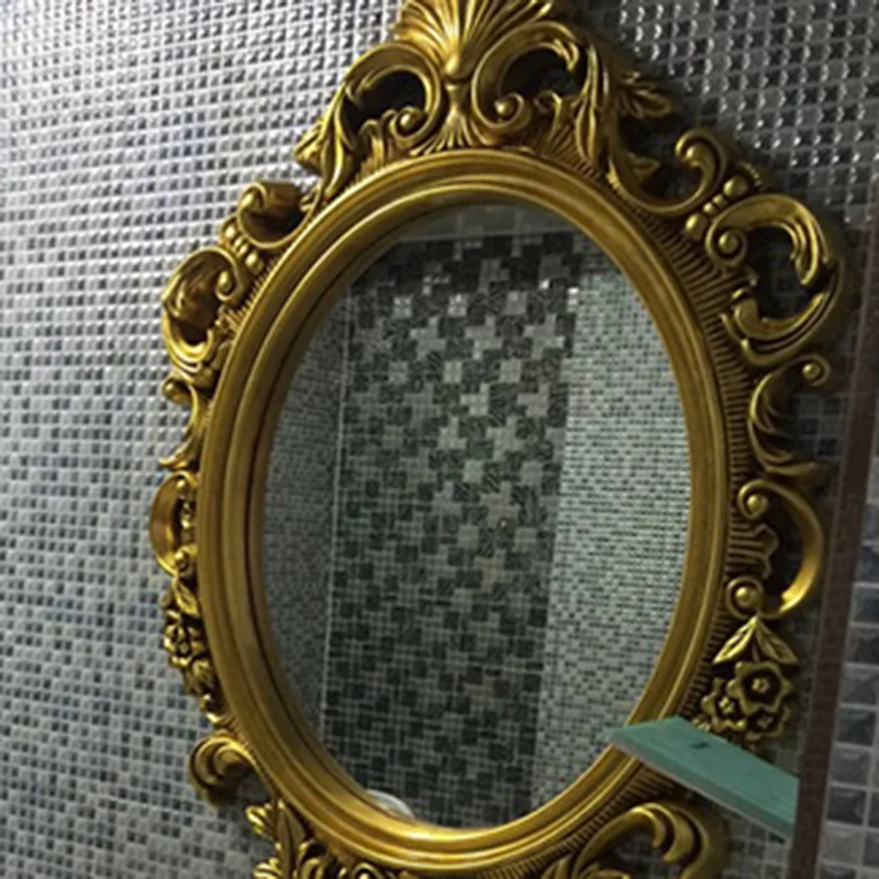 

Vintage Home Wall Mirrors Elegant Irregular Oval Stickers Light Elegant Irregular Irregular Mirror Wall Espelho Home Decor