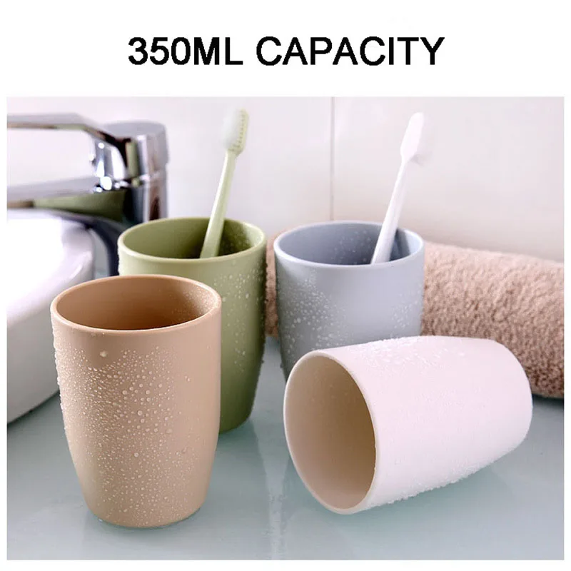 

350ml Tooth Mug For Mouth-rinsing Or Teeth-cleaning PP Material Drinking Travel Plastic Glass Bathroom Accessories