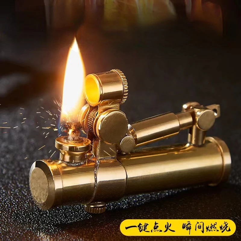 Винтажная автоматическая зажигалка из латуни