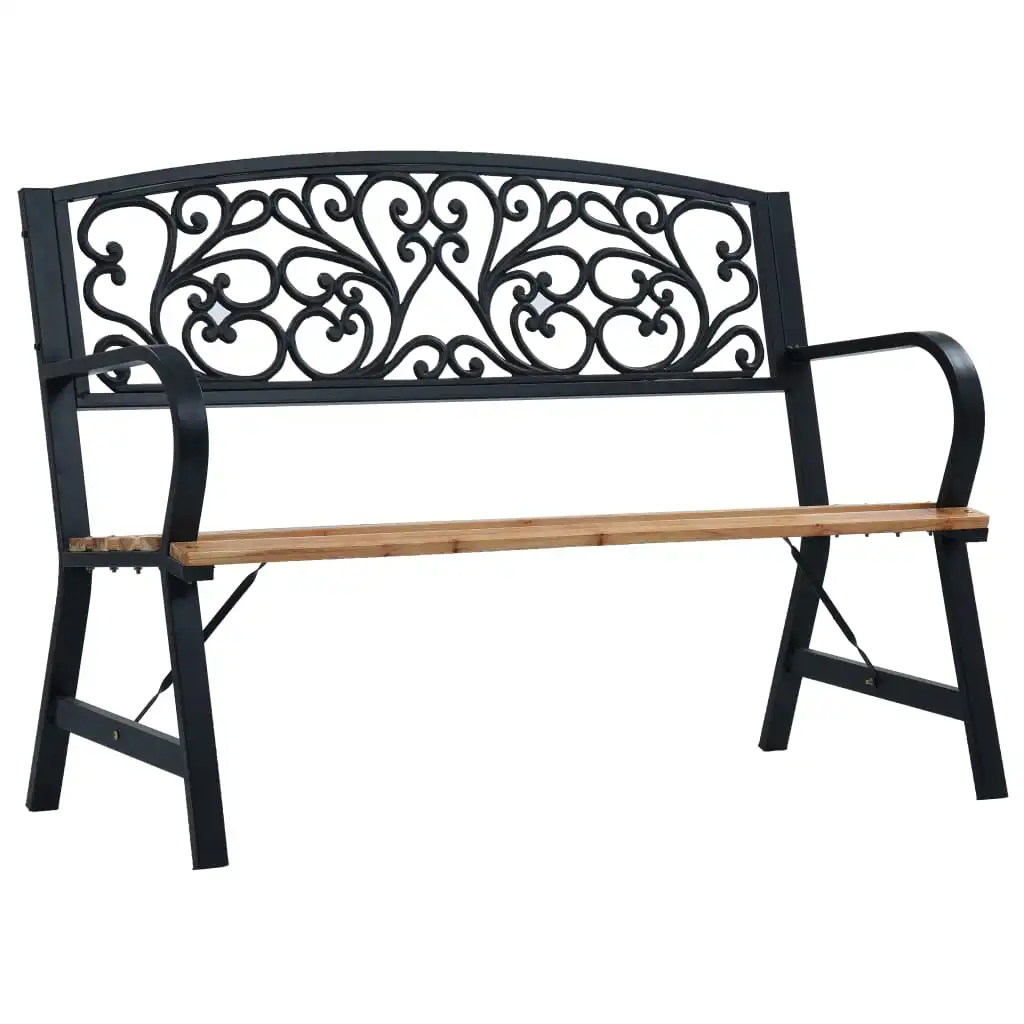 

Patio Outdoor Bench Deck Outside Porch Furniture Balcony Lounge Garden Decor 47.2" Wood