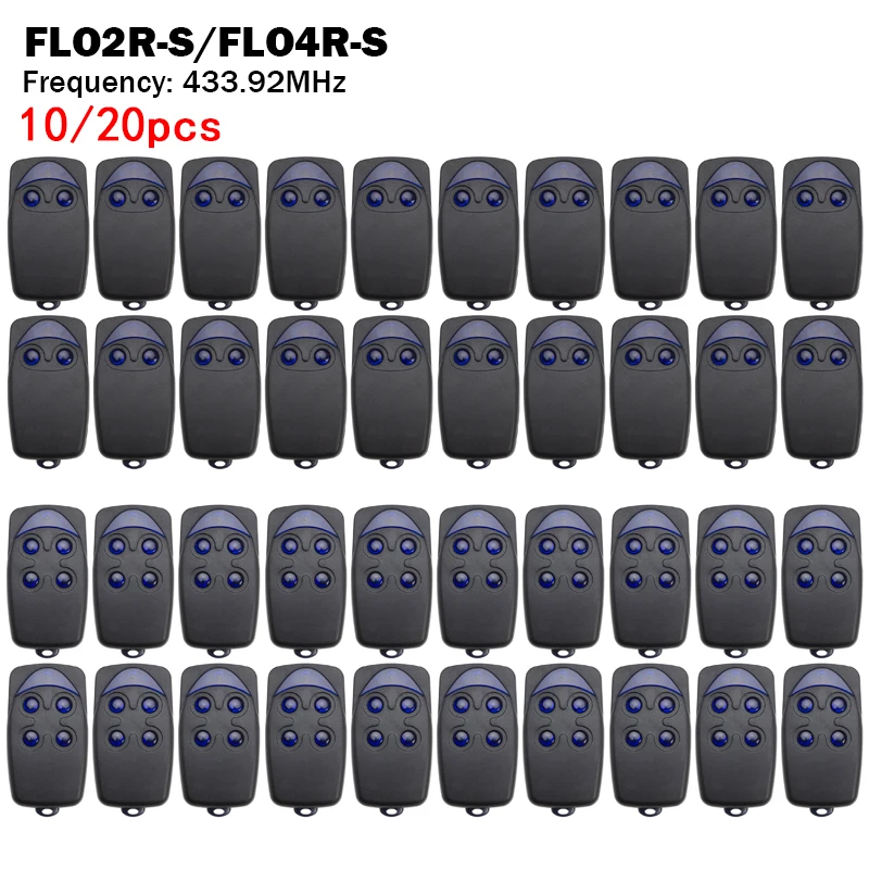 Фото NICE ERA FLORE FLO2RE FLO4RE FLORS FLO2RS FLO4RS INTI ON2 ON4 ON2E ON4E Пульт дистанционного управления гаражными воротами/воротами 433,92 МГц с плавающим кодом №1