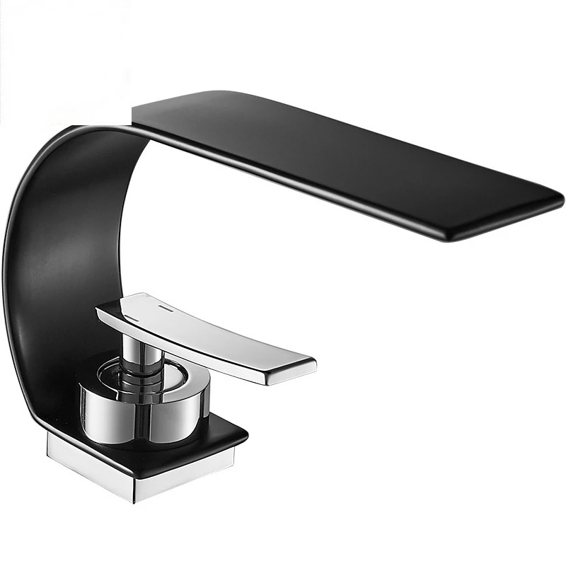 

Premium Quality Brass Waterfall Bathroom Taps Basin Faucet Mixer