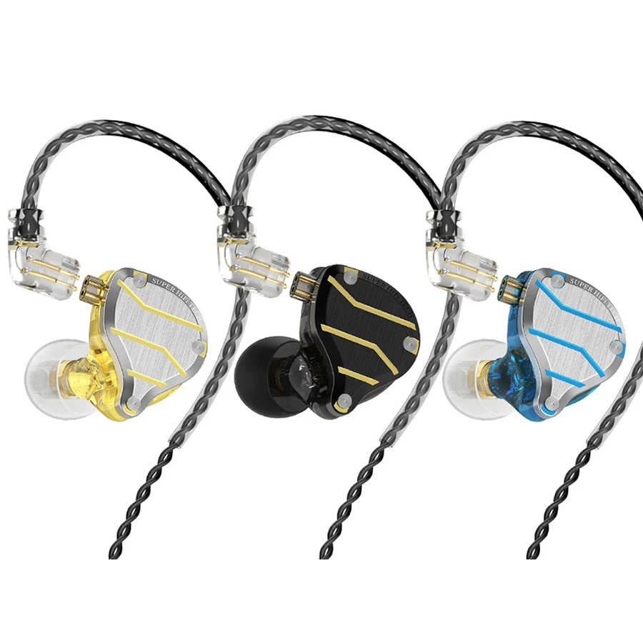 Купи QKZ ZXN 3.5mm HIFI Dynamic Wired Headphones with Mega Bass MIC AKG Wired Earphones for Running Music Call Sony Metal Headset за 821 рублей в магазине AliExpress