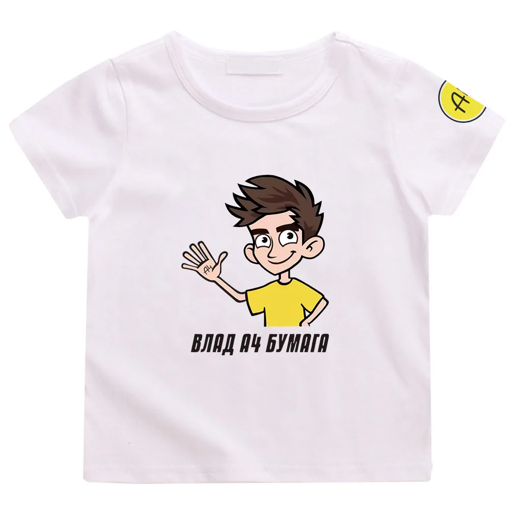 

Merch Vlad A4 T-Shirts Kid's Sunmmer clothes Boy's Thicked Casual Parent girls Clothing Unisex boys Short Sleeve 100%Cotoon Tops