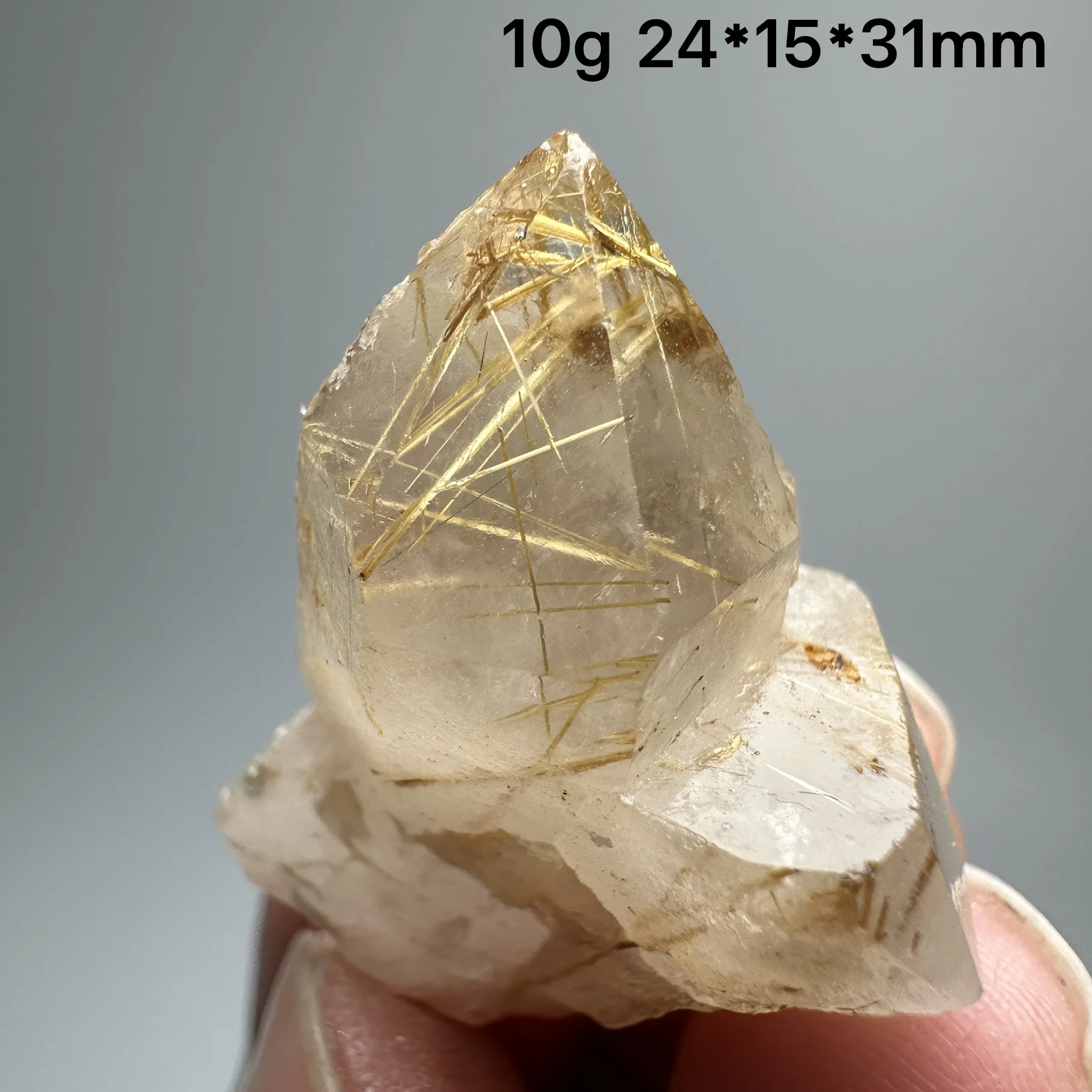 

Бразильский золотистый рутиловый кварц