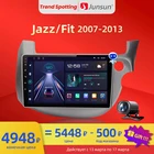 Junsun V1pro Беспроводной CarPlay автомагнитола Android Auto Аудио для авто мультимедиа автомобиля для хонды джас For HONDA FIT JAZZ 2007-2013 4G 2дин магнитола андройд GPS магнитола для авто