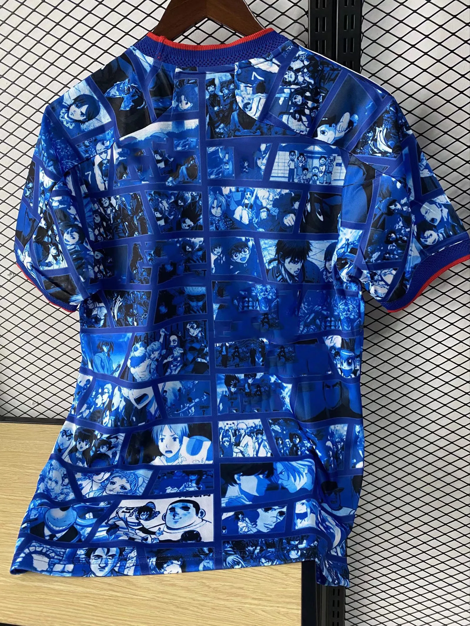 

22-23 Japanese Harajuku Anime Retro Jersey Adult Football Training T-shirt Sports Fashion Commemorative Cartoon Short Sleeve