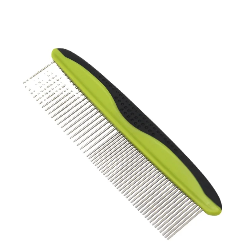 

Pet Steel Combs Dog Cat Comb Tool,Removing Matted Fur,Dematting Comb,Rounded Teeth Non-Slip Grip Handle Long Short Haired Pets