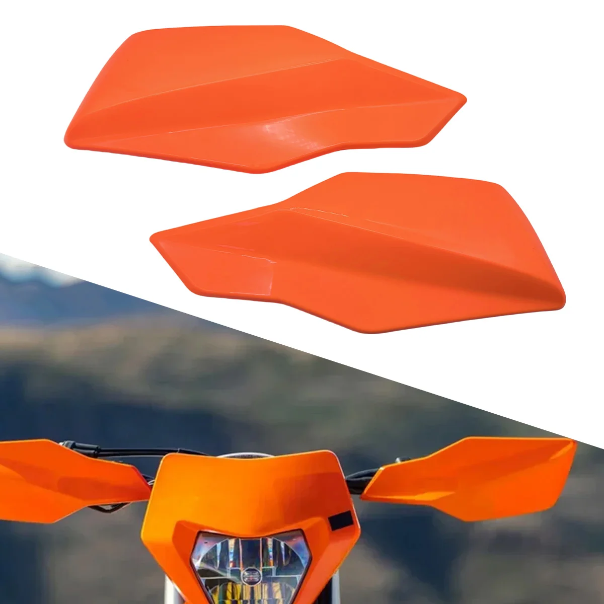 Фото Защитные накладки на руль для мотоциклов KTM SX SXF EXCF XCW XCF XC 50 65 85 125 150 250 350 450 2017-2024, аксессуары для мотоциклов №2