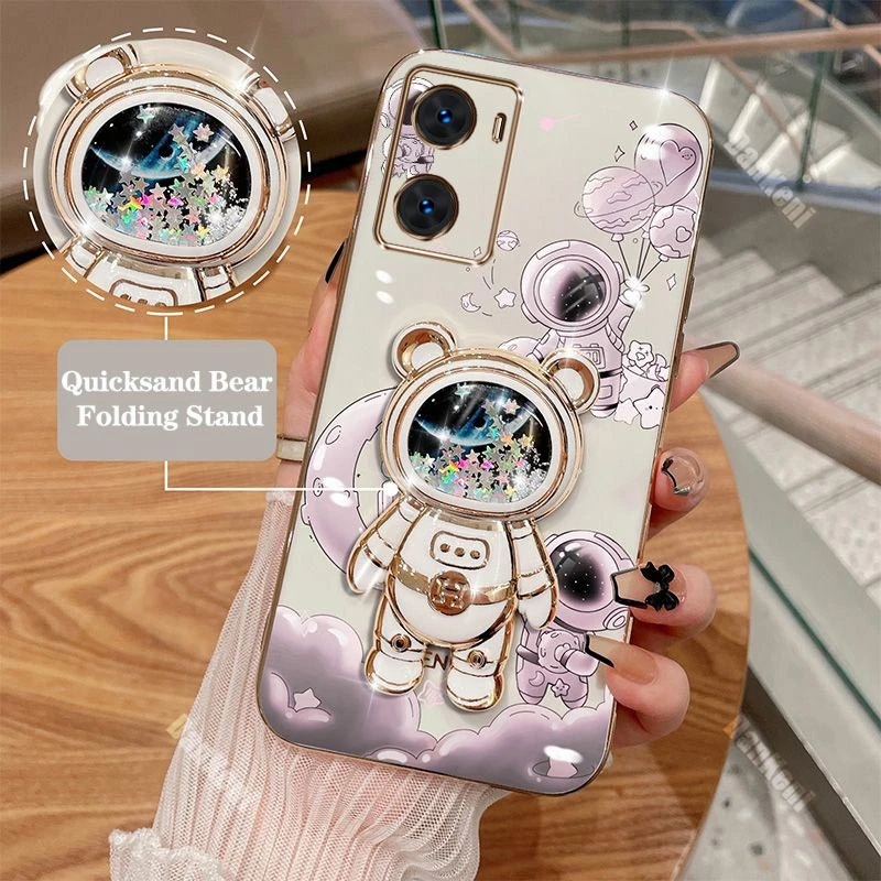 Креативный держатель для телефона в виде медведя астронавта OPPO A57 4G