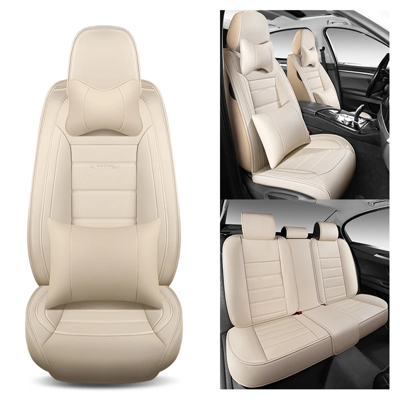 

JSOSFAI Automotive General Leather Seat Cover for Audi all model A1 A3 A8 A7 S8 R8 TT SQ5 A6 Q3 Q5 Q7 A4 A5 S5 S6 S7 S3 SR4-7 au