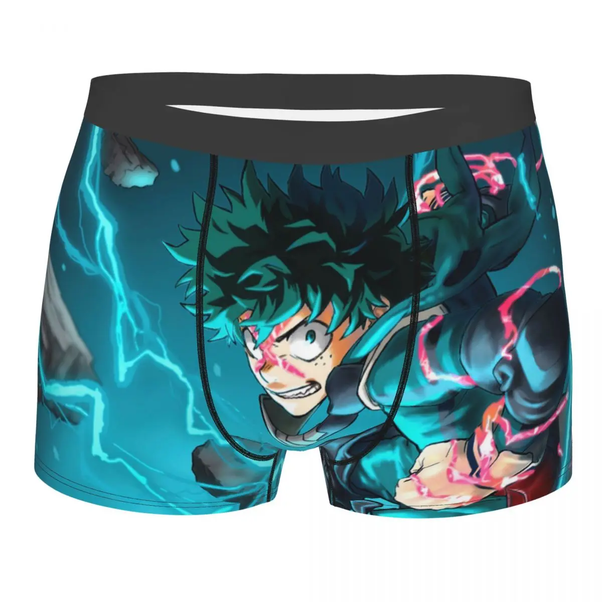 

Izuku Midoriya Mha My Hero Academia Deku All Might Underpants Breathable Panties Shorts Boxer Briefs Man Underwear Print