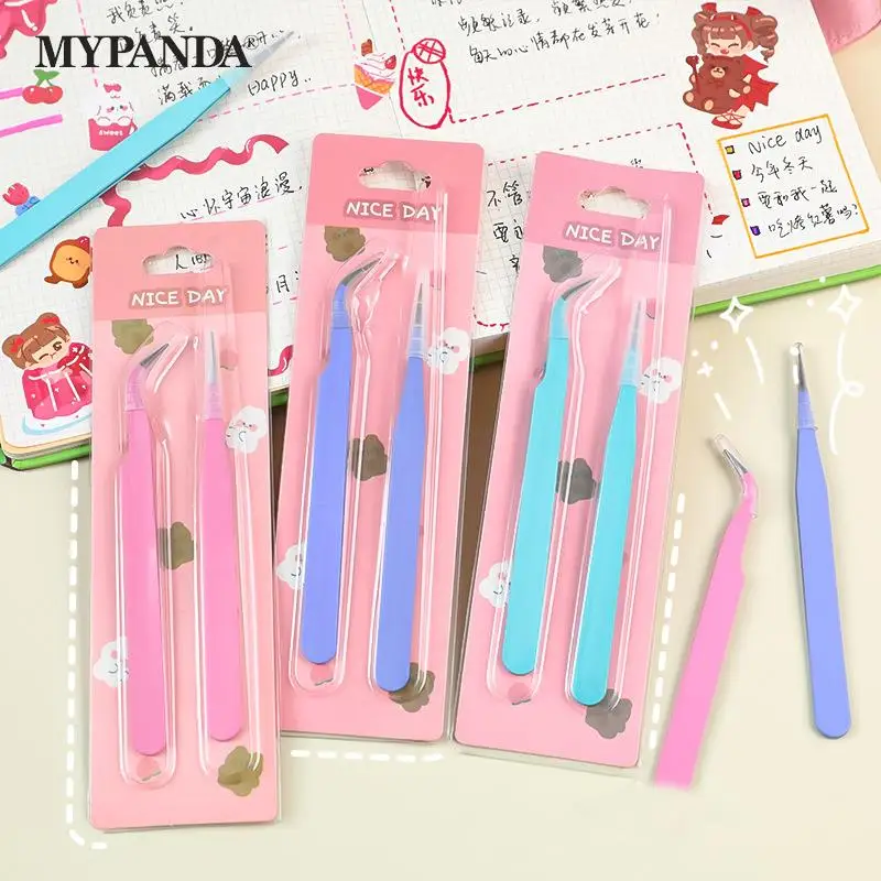 

1 компл. Многофункциональный Пинцет Gooka маленький и свежий ручной инструмент для наклеек для аккаунта креативный Пинцет для макарон