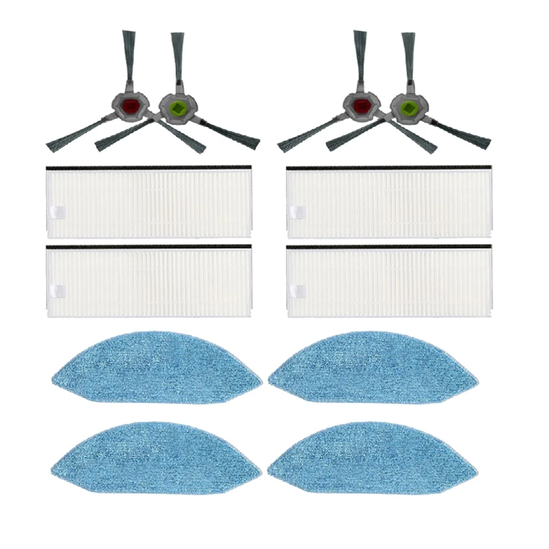 

Сменная боковая щетка, HEPA фильтр, Швабра, Ткань Для Ecovacs Deebot OZMO U2 DGN22 U2 Pro, аксессуары для пылесоса