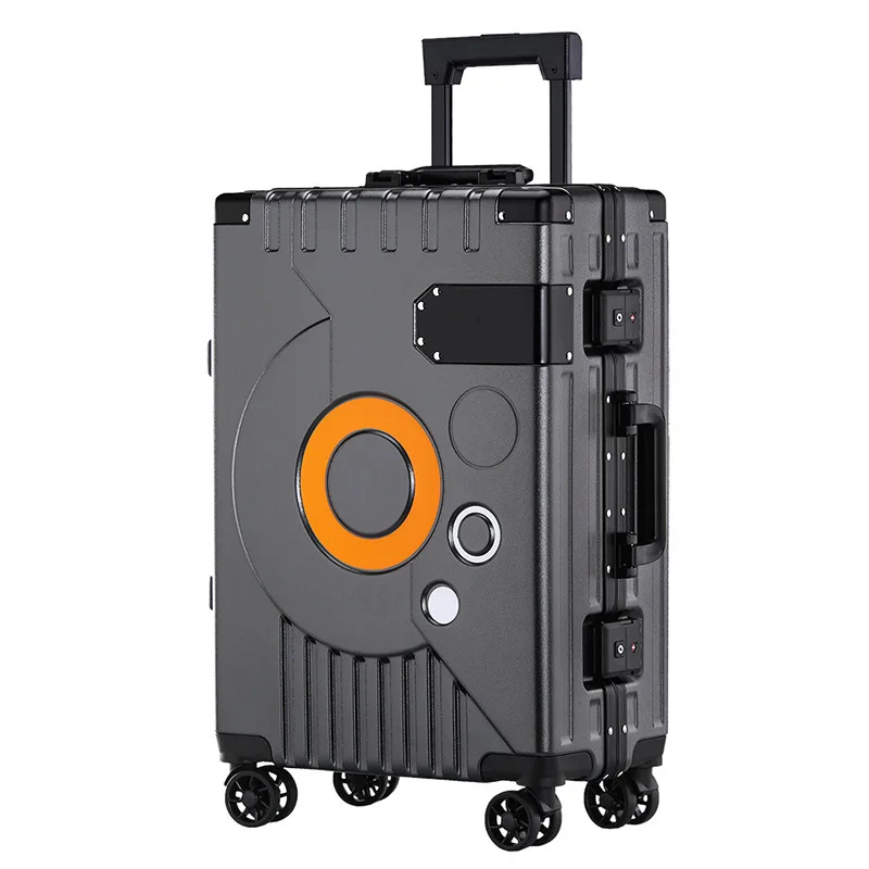 20/22/24/26 Inches Aluminum Frame Rolling Suitcase Man Women