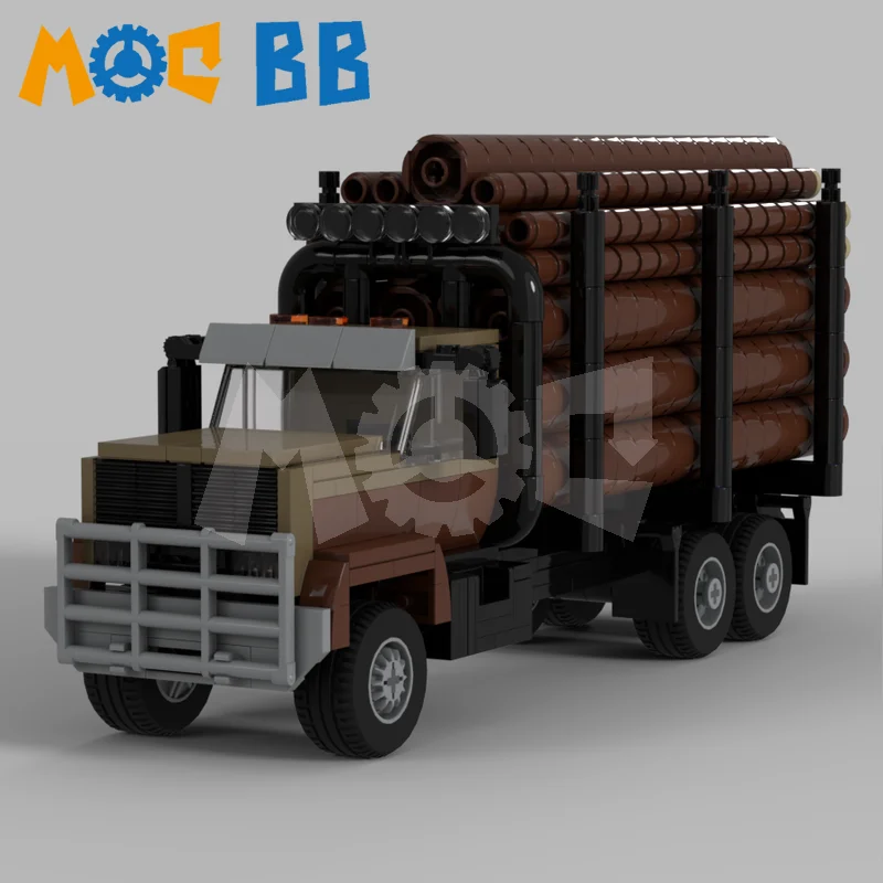 

MOC Small C70 Log Transporter Truck Model Building Block Compatible LE Brick Boys Girls Children's Holiday Gift