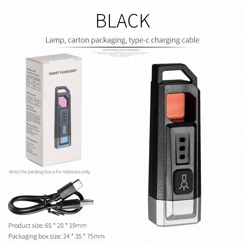 

Перезаряжаемый брелок-фонарик LED для самообороны