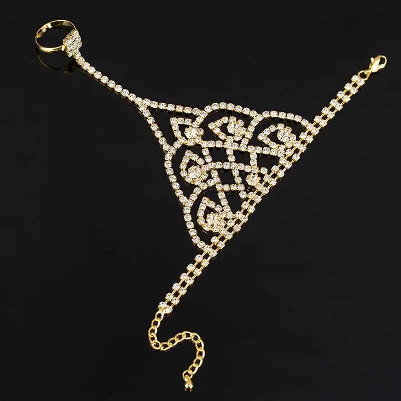 Корейский стиль теннисный браслет невесты кольцо цельная цепочка на руку