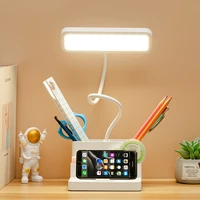 desk lamp rechargeable light usb led table lamp office study reading desk night lights with pen phone holder function