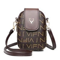 womens fashion print mini diagonal mobile wallet outdoor leisure leather shoulder bag luxury ladies crossbody designer bag