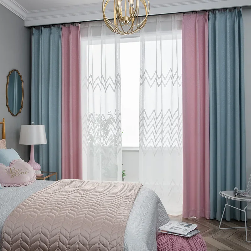 Новые шторы для гостиной Северная Европа стандартные роскошные сращивающиеся