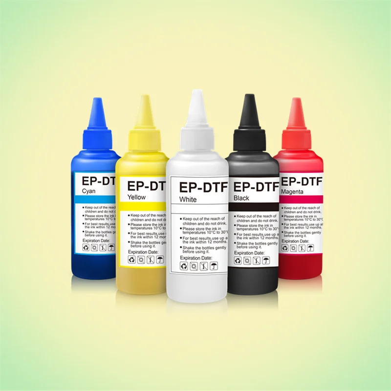 5*100 мл чернила DTF для Epson L800 L805 DX5 DX7 XP600 I3200 I4720 I5113 переводной пленки пленочный
