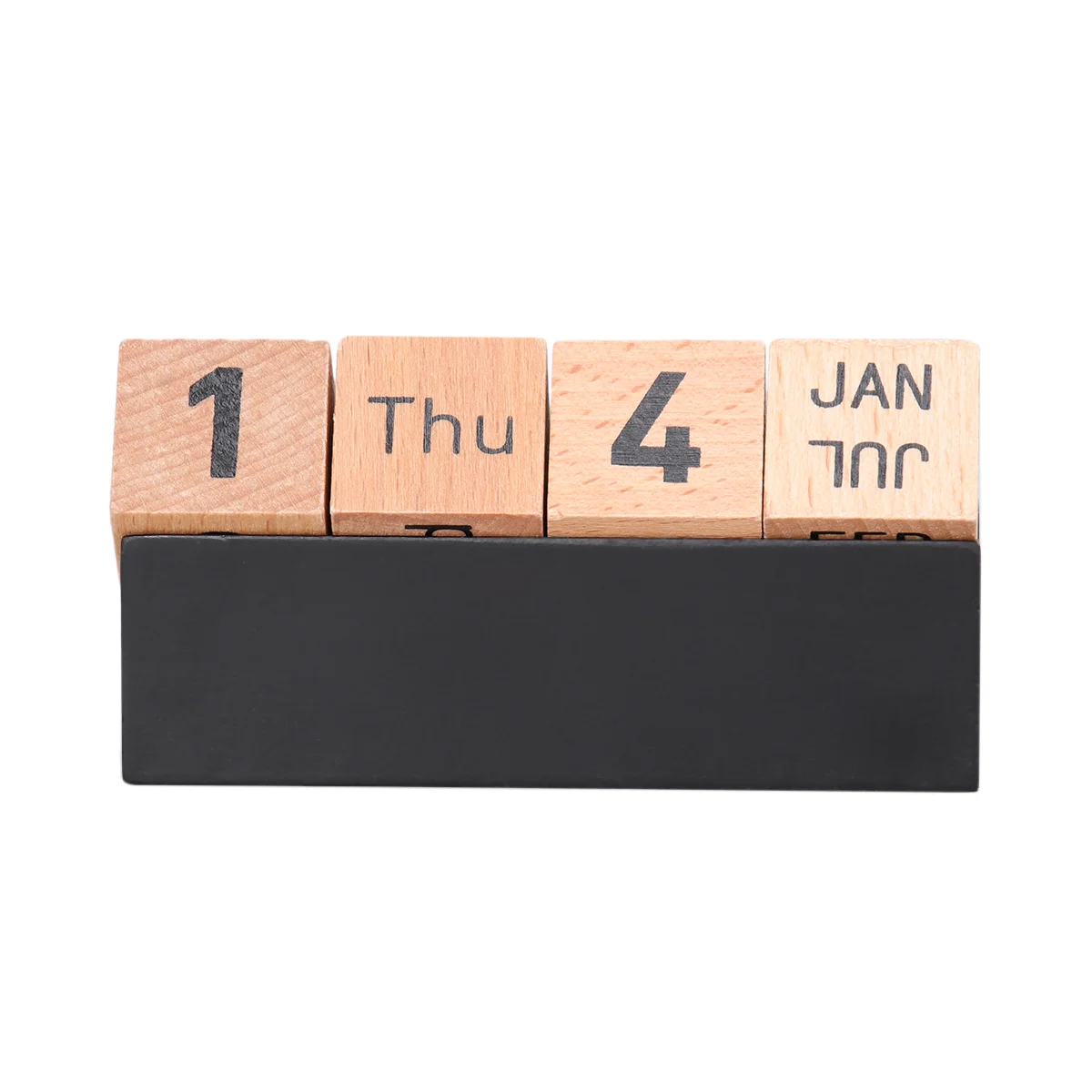 

Desktop Creative Wooden Calendar Ornament Table Home Decor for Office School