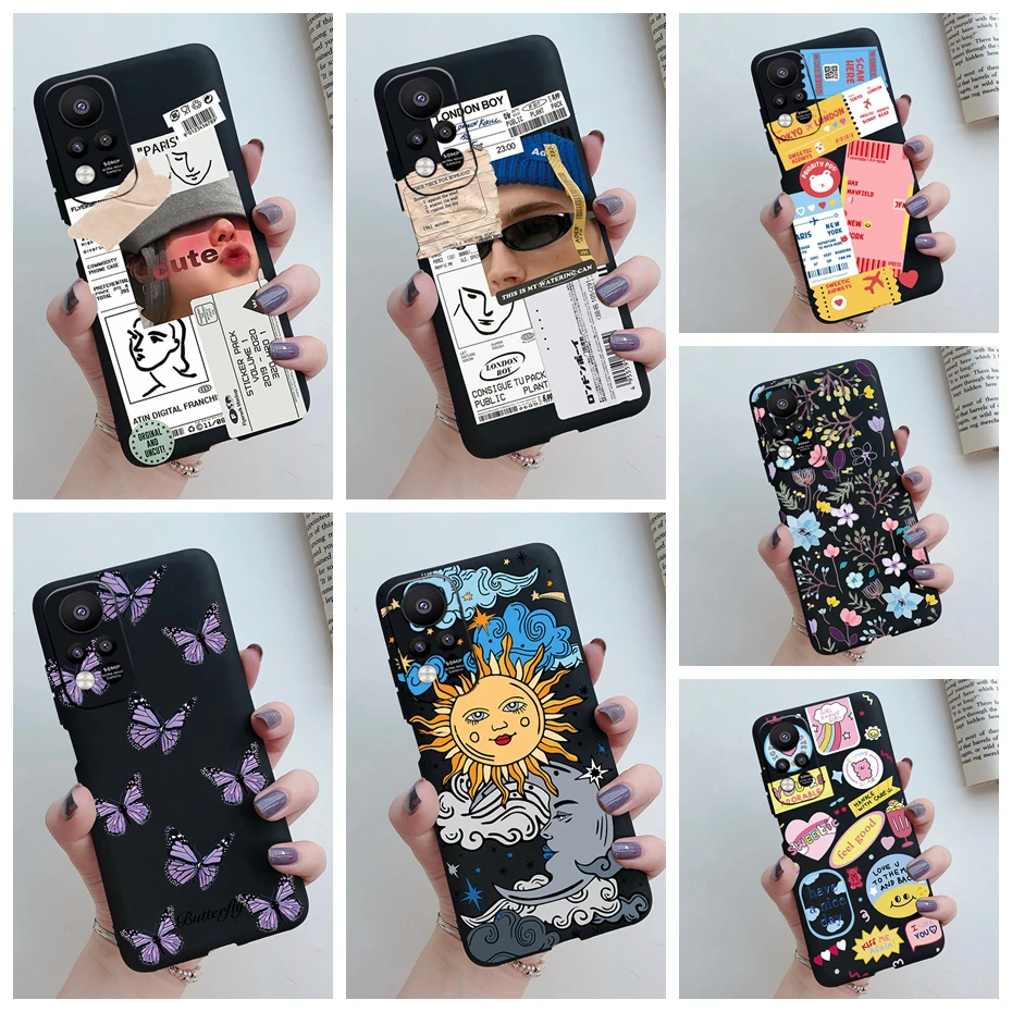 for infinix hot 11s nfc case bumper silicone cover tpu black painted phone case for infinix hot 11s 11 play hot11s 11 s nfc case free global shipping