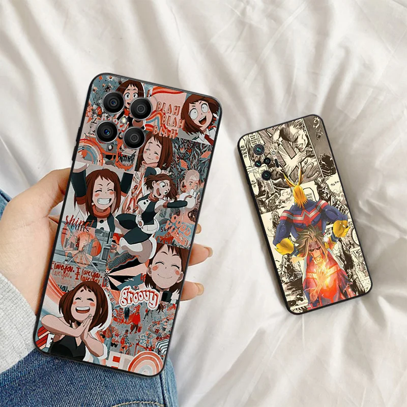 Черные матовые чехлы для телефонов Honor X8b X8 X7 X6 a X9 b 90 70 Magic5 My Hero моя геройская