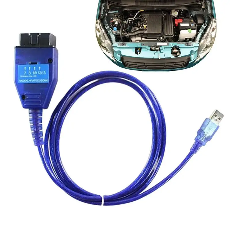 

Professional Car 2 Diagnostic Scanner Cable Tool ForVAG 409 KKL Cable USB Interface Engine Diagnostic Can Connect Laptop