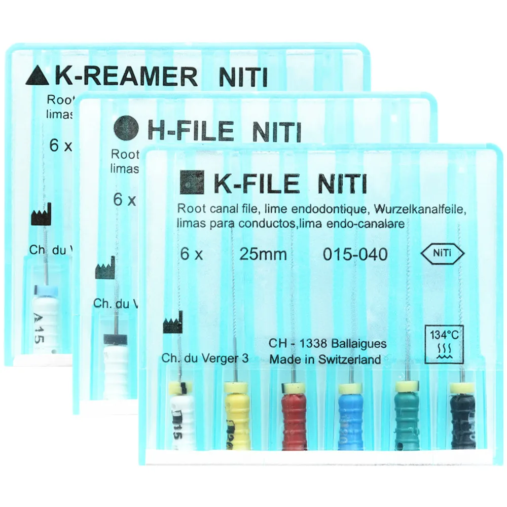 

1 Pack 21/25/31mm Dental K-FILE H-FILE K-REAMER NiTi Flexible Endo Root Canal Files Endodontic Nickel Titanium Dentist Products