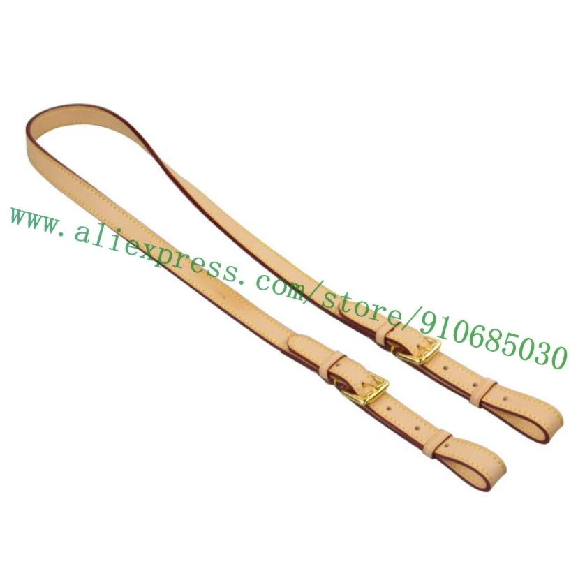 Genuine Vachetta Patina Calf Leather Bag Strap Carry Belt For Designer Women Handbag Lady Shoulder Bucekt Purse Adjustable