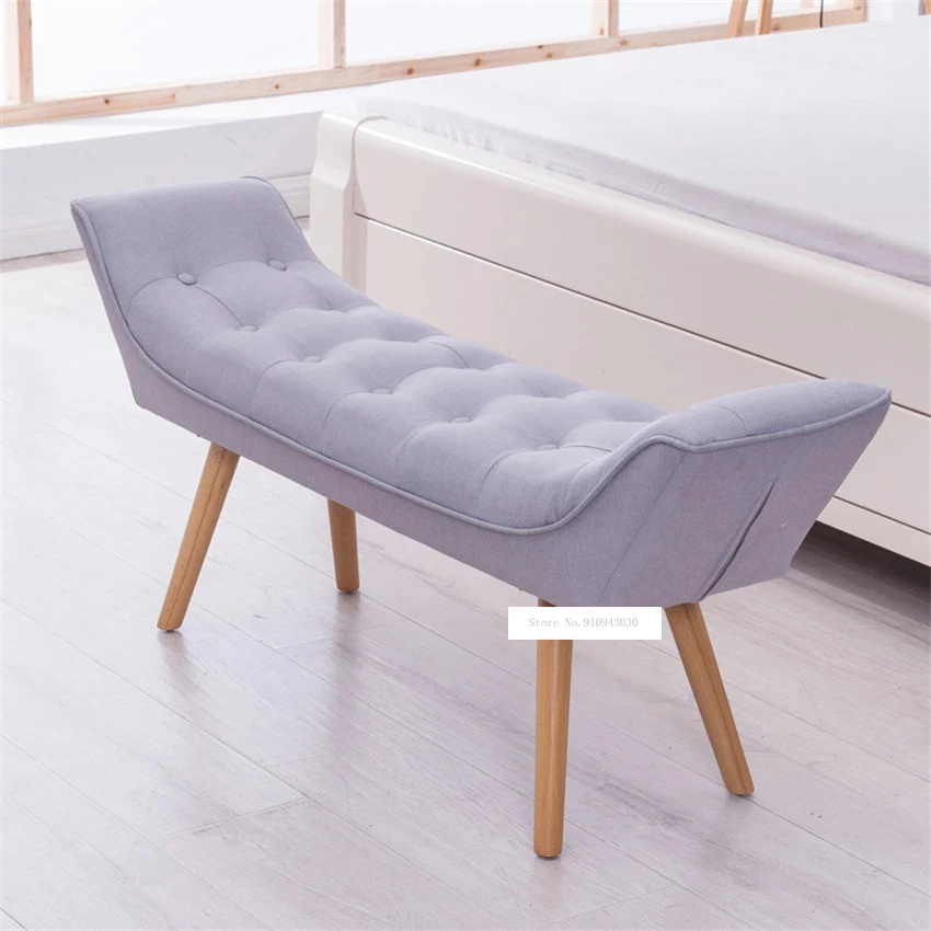 

6626 Hemp Blended With Cotton Spinning Low Sofa Bench Tea Table Change Shoe Stool Household Creative Square Sofa Footstool