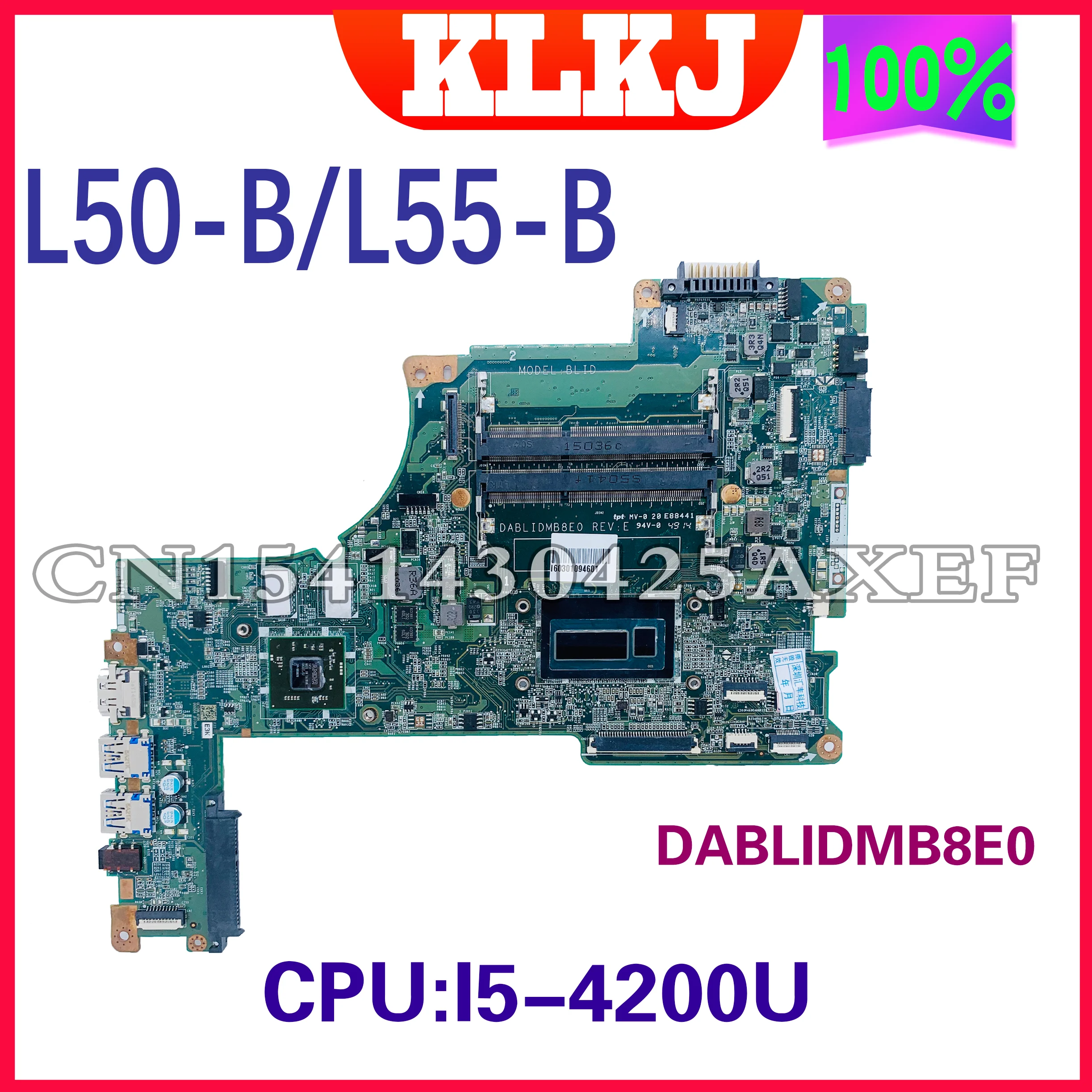 

Материнская плата Dinzi DABLIDMB8E0N otebook для Toshiba Satellite L50 L55