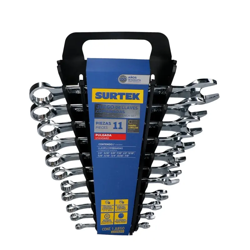 

Combination Wrench Set, 11 Pieces, 12 Metric Bits On Rack