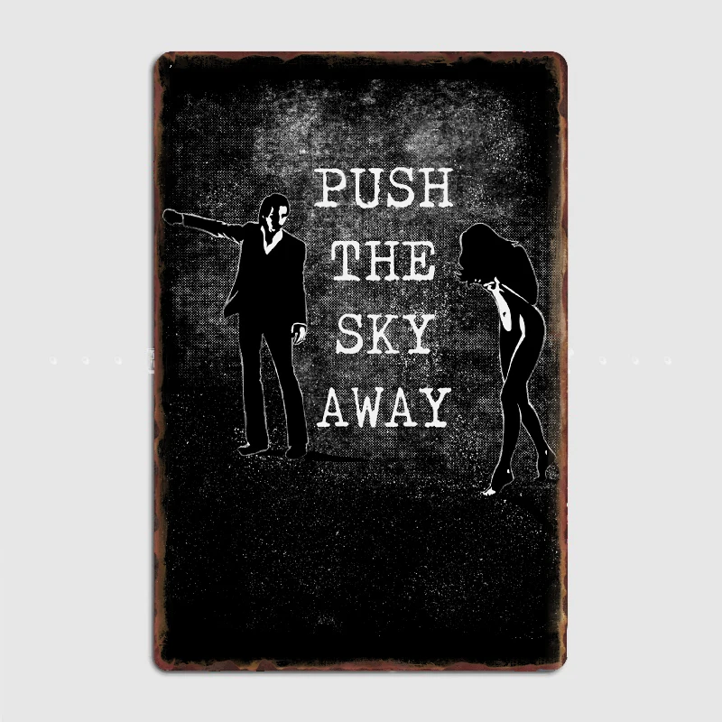 Ник пещера нажимайте небо с черным металлическим знаком декоративные пластины для паба клуба бара жестяной знак плакат