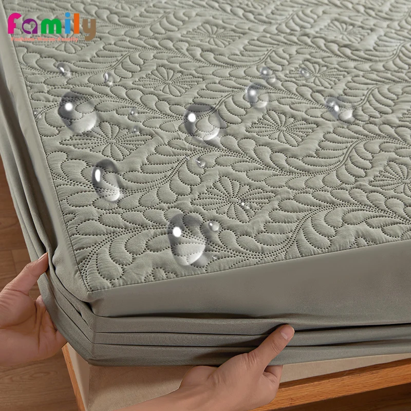 100% Waterproof Queen King Quilted Mattress Cover Protector 