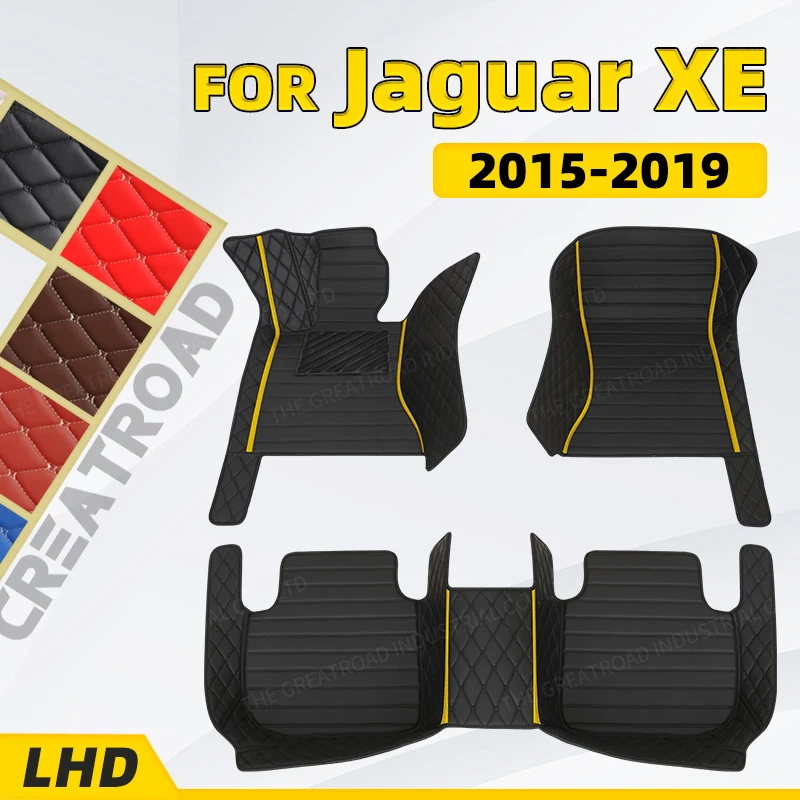

Custom Car Floor Mats For Jaguar XE 2015 2016 2017 2018 2019 Auto Foot Pads Automobile Carpet Cover Interior Accessories